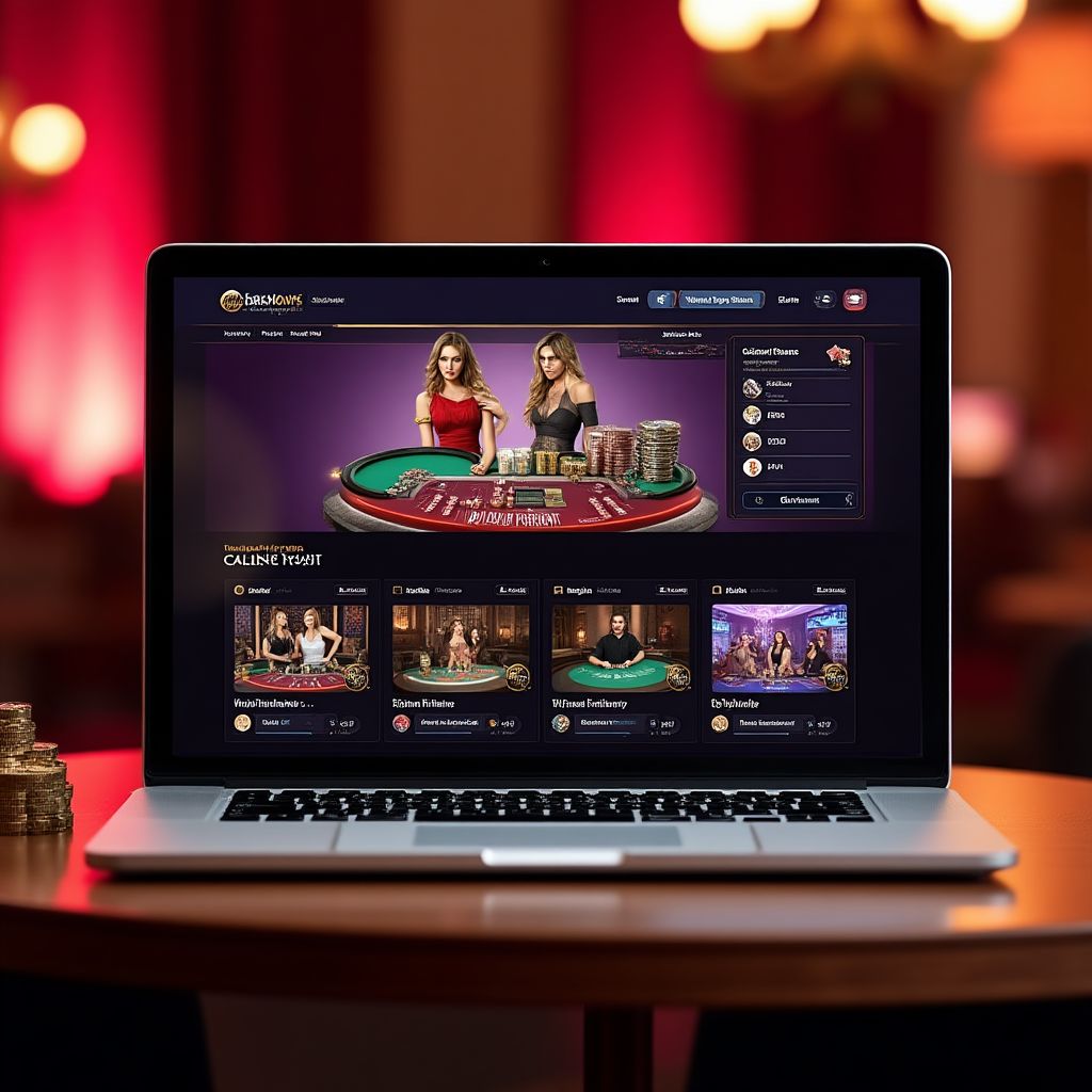 Virtuelles Casino-Konzept